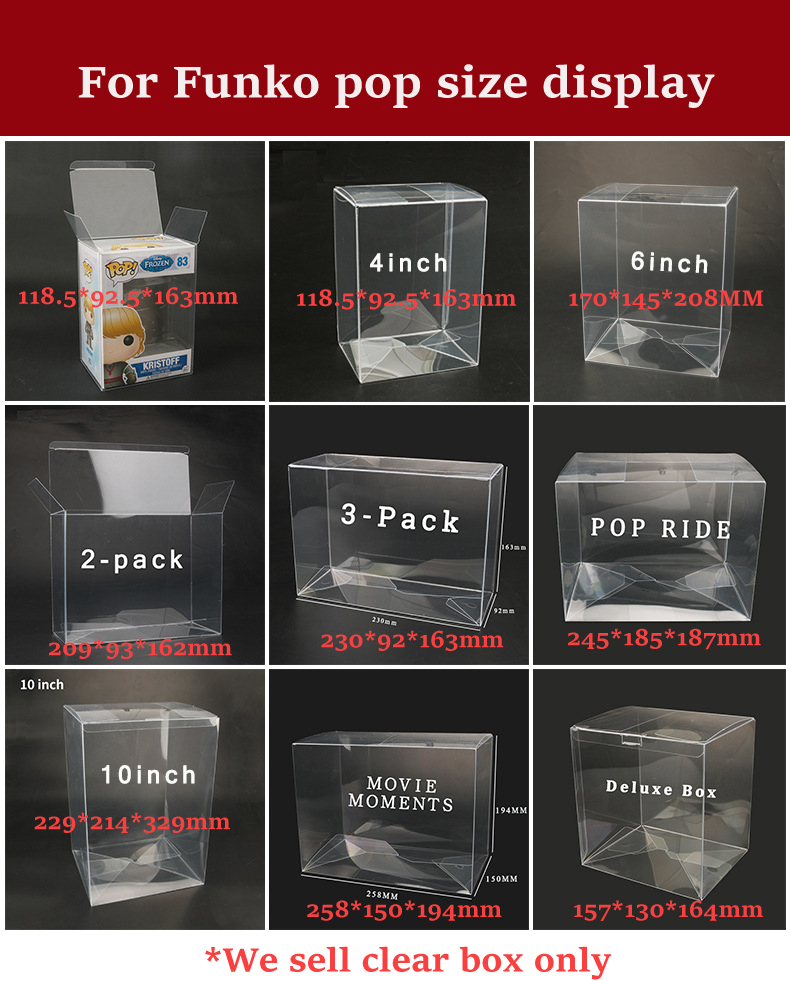 Funko Pop Protector - Kotak Transparan Bening untuk Kotak Momen
