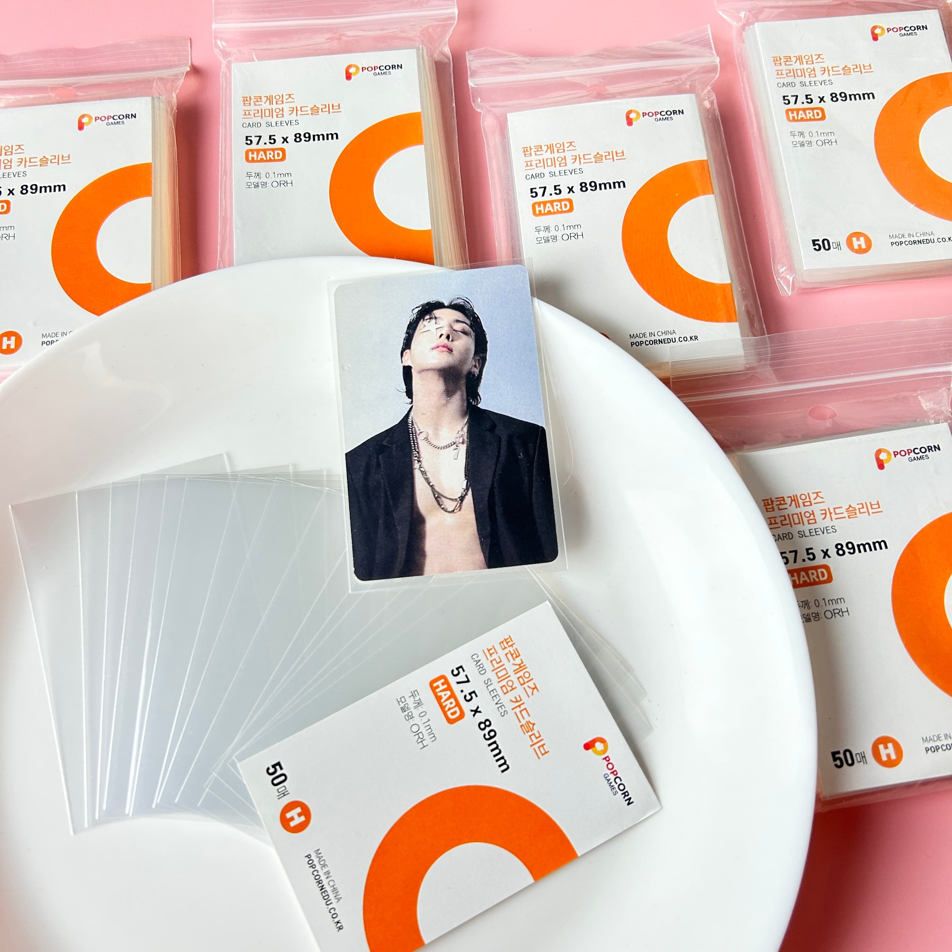 Card Penny Sleeve - 50Pcs Kantong Kartu Foto CPP Transparan