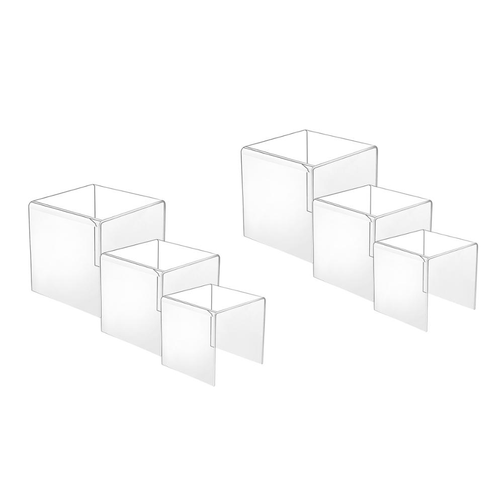 Display Risers Set - Penyangga Akrilik Transparan untuk Figur POP