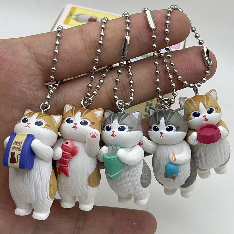 Action Figure Stand - Mofusand Gantungan Kunci Kucing Kawaii Blind