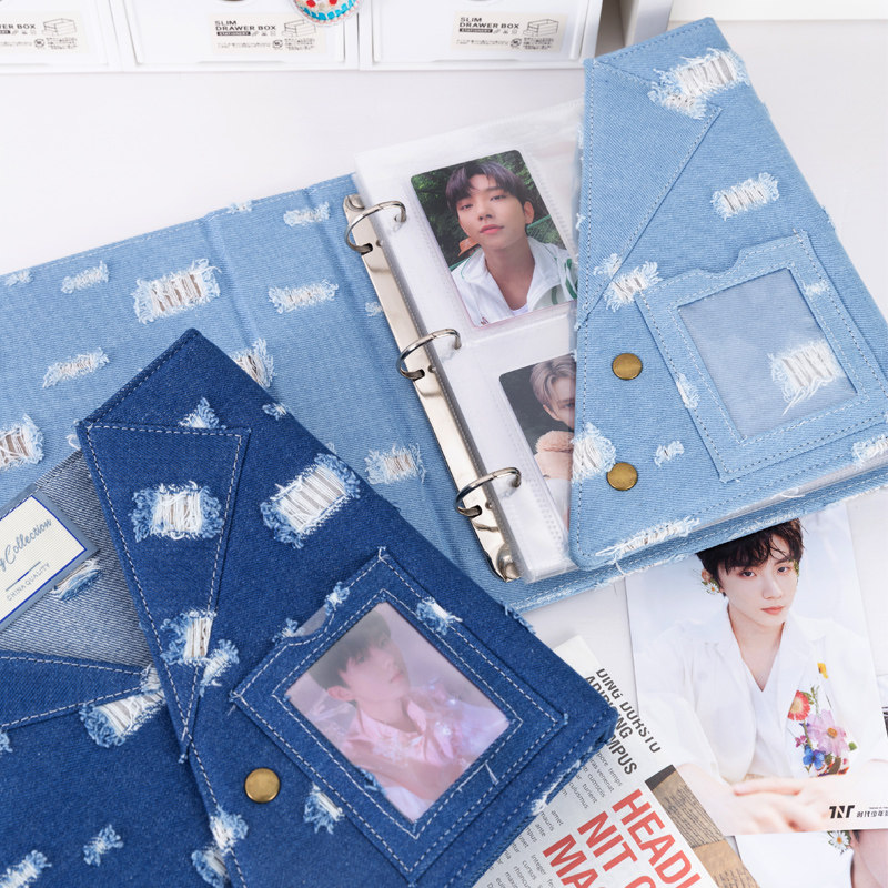 Pokemon Binder Card - Binder Kartu Denim A5 Besar Model