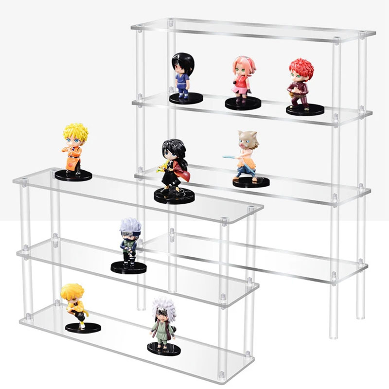 Display Risers Set - Stand peninggi layar akrilik Bening, untuk