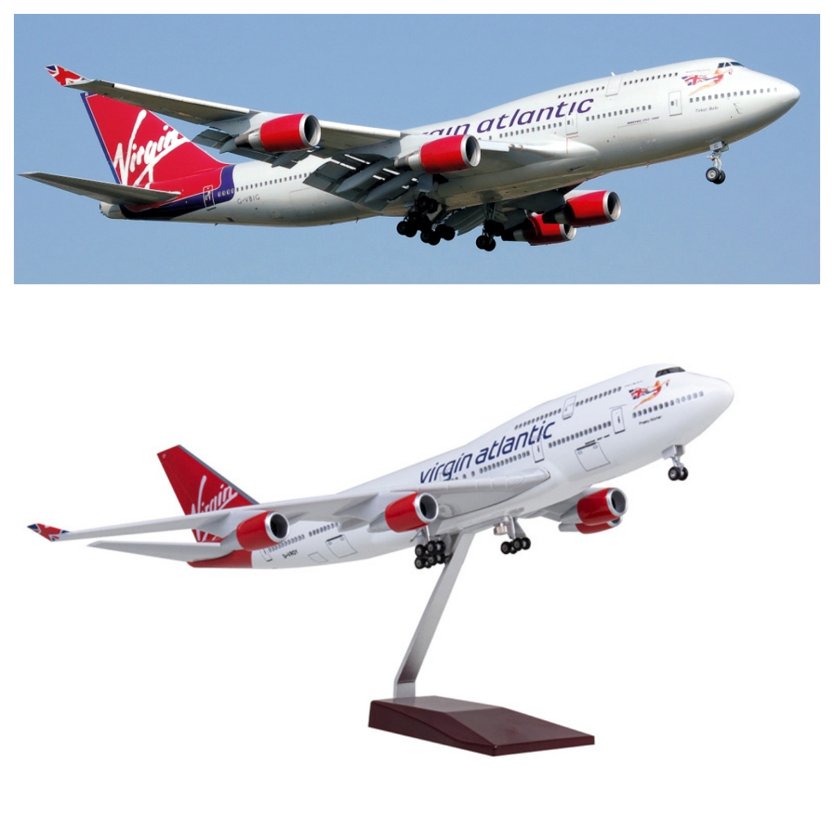 Model Pesawat Virgin Atlantic  - Model Airplane Plastic ulasan dan harga
