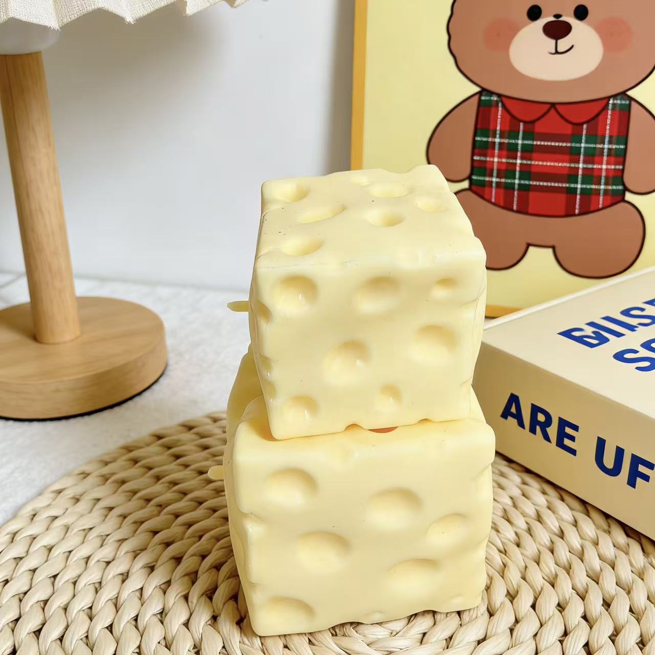 Bola Stres Jumbo Cheese Cube,  - Fidget Cube Original ulasan dan harga