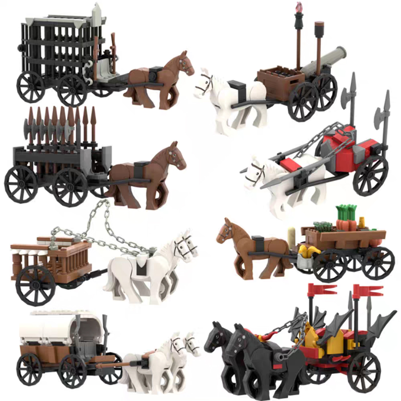 DIY Trailer Sapi Abad Pertenga - Lego Minifigure Holder ulasan dan harga