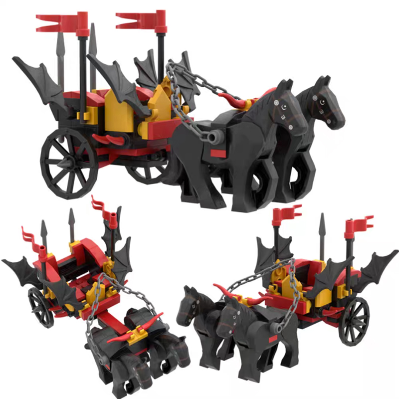 DIY Trailer Sapi Abad Pertenga - Lego Minifigure Holder ulasan dan harga