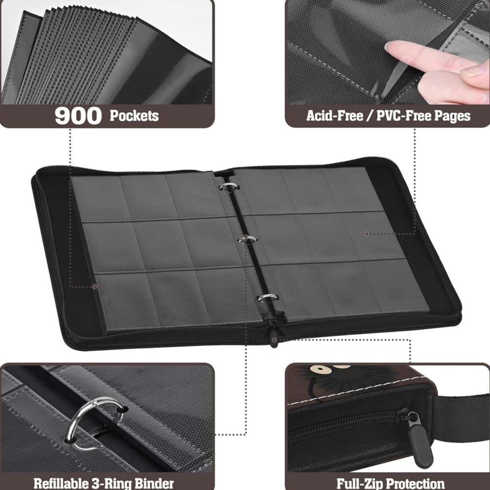 Binder Kartu 9 Kantong Sisi Ga - Trading Card Binder ulasan dan harga