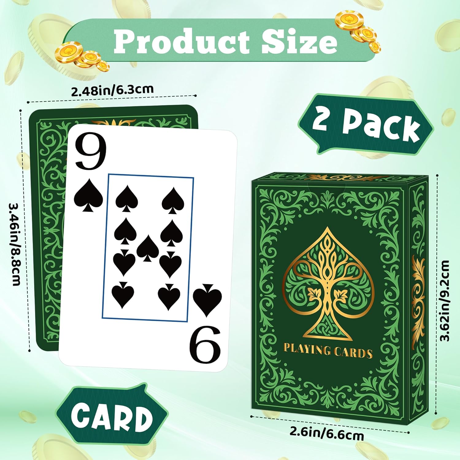 2 Paket Kartu Remi |   Kartu R - Graded Card Display ulasan dan harga