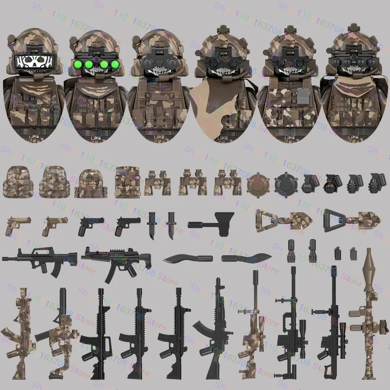 Figur Aksi Tentara Militer MOC - Lego Minifigure Holder ulasan dan harga