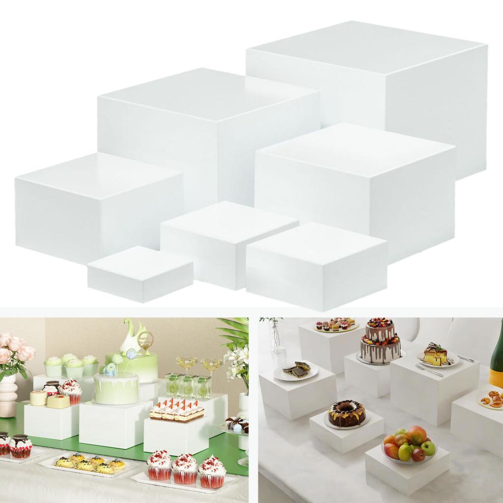 7 Buah Kotak Display Kubus Akr - Display Risers Set ulasan dan harga
