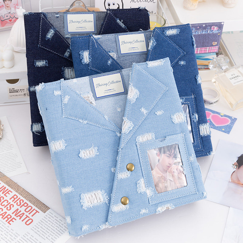 Binder Kartu Denim A5 Besar Mo - Pokemon Binder Card ulasan dan harga