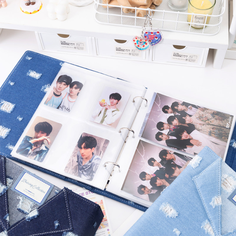 Binder Kartu Denim A5 Besar Mo - Pokemon Binder Card ulasan dan harga