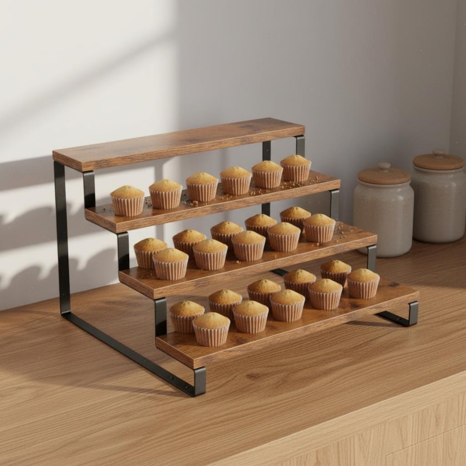 Rak Pajangan 4 Tingkat Hemat R - Display Risers Set ulasan dan harga
